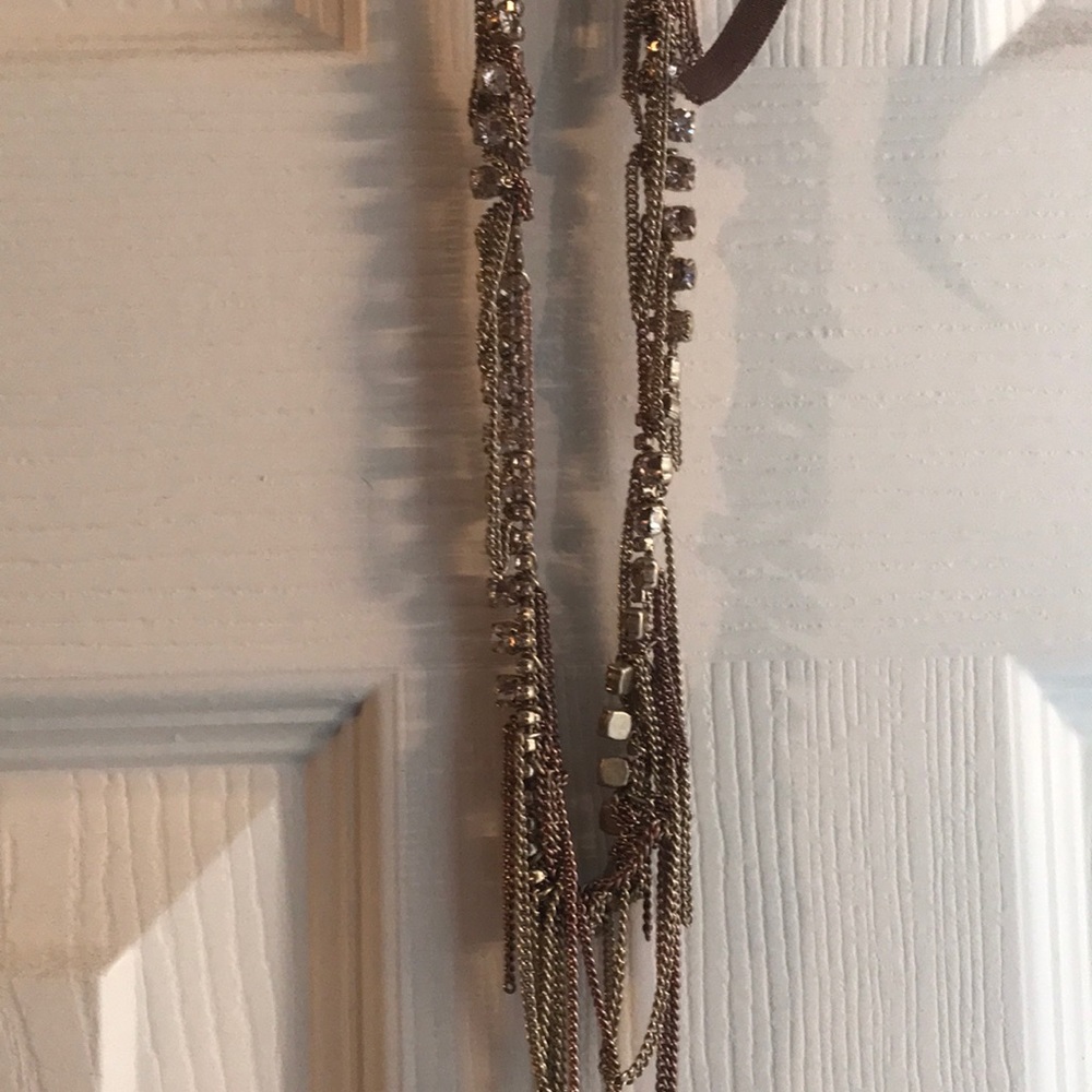 Rose gold & gold and brown Stella & Dot necklace